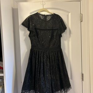 Shoshanna Black Sequin Dress